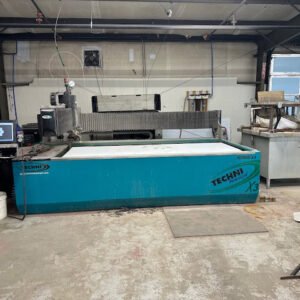 5′ x 10′ Techni Techjet 3000-X3 Waterjet, 2018 – 60K PSI, Closed Loop Chiller