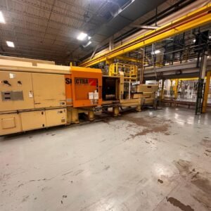 2002 Van Dorn Demag 500SP2800 – 500 Ton Hydraulic Press, 59.2 oz Shot (~1,676 g), Pathfinder Control, Preform-ready