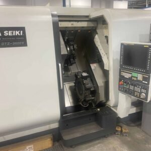 Yama Seiki GTZ-2600Y CNC Lathe, 2017 – Live Tooling, Dual Turret, Chip Conveyor, High Pressure Coolant System, Parts Catcher With Parts Conveyor
