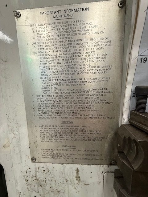 Haas SL-30TB Big Bore Lathe, 2003 – Tailstock, Chip Conveyor, Known Issue - Image 6