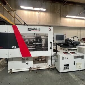 125 Ton, 7.6 oz Cincinnati Milacron Magnat MTs 125 Injection Molding Machine, 2014 – Endura Touch Controller, Core Pull, Air Blast