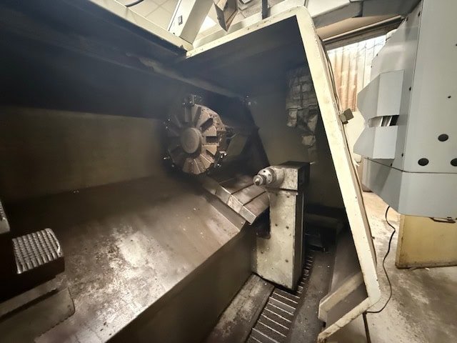 Haas SL-30TB Big Bore Lathe, 2003 – Tailstock, Chip Conveyor, Known Issue - Image 7