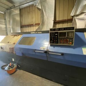 Leadwell LTC-30BPL Long Bed CNC Lathe, 1999 – Tailstock, Chip Conveyor, Tool Presetter, Fanuc OT