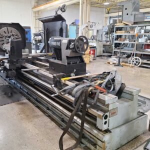American Turnmaster Power Five 45″ x 160″ Engine Lathe, 2014 – 10″ Bore, DRO, Steady Rests, Rear Chuck Mount