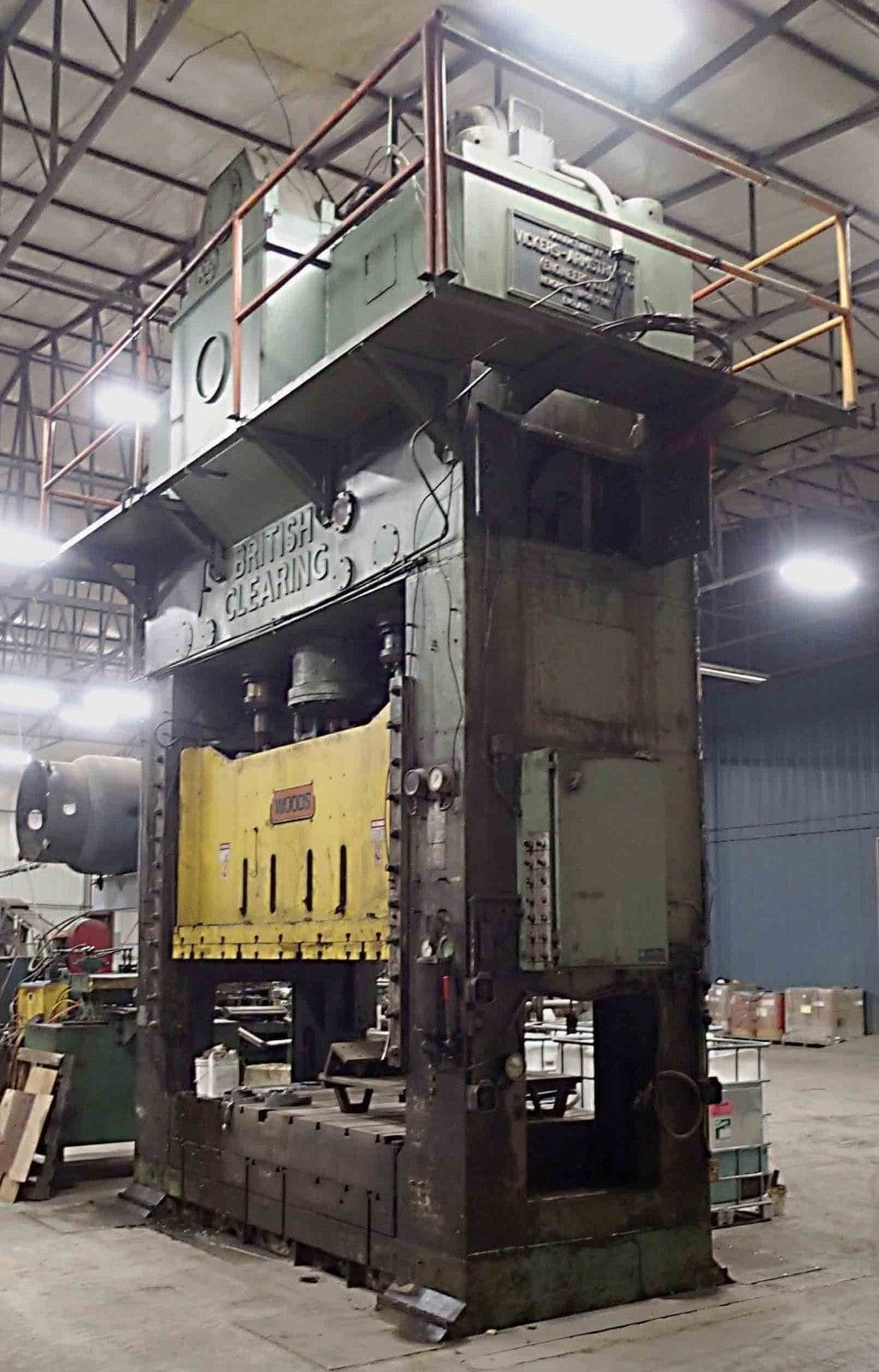 660 Ton British Clearing Model S4-650 108-64 Straight Side Press- 66″ x 108″ Bed, 18″ Stroke, 48″ Shut - Image 8