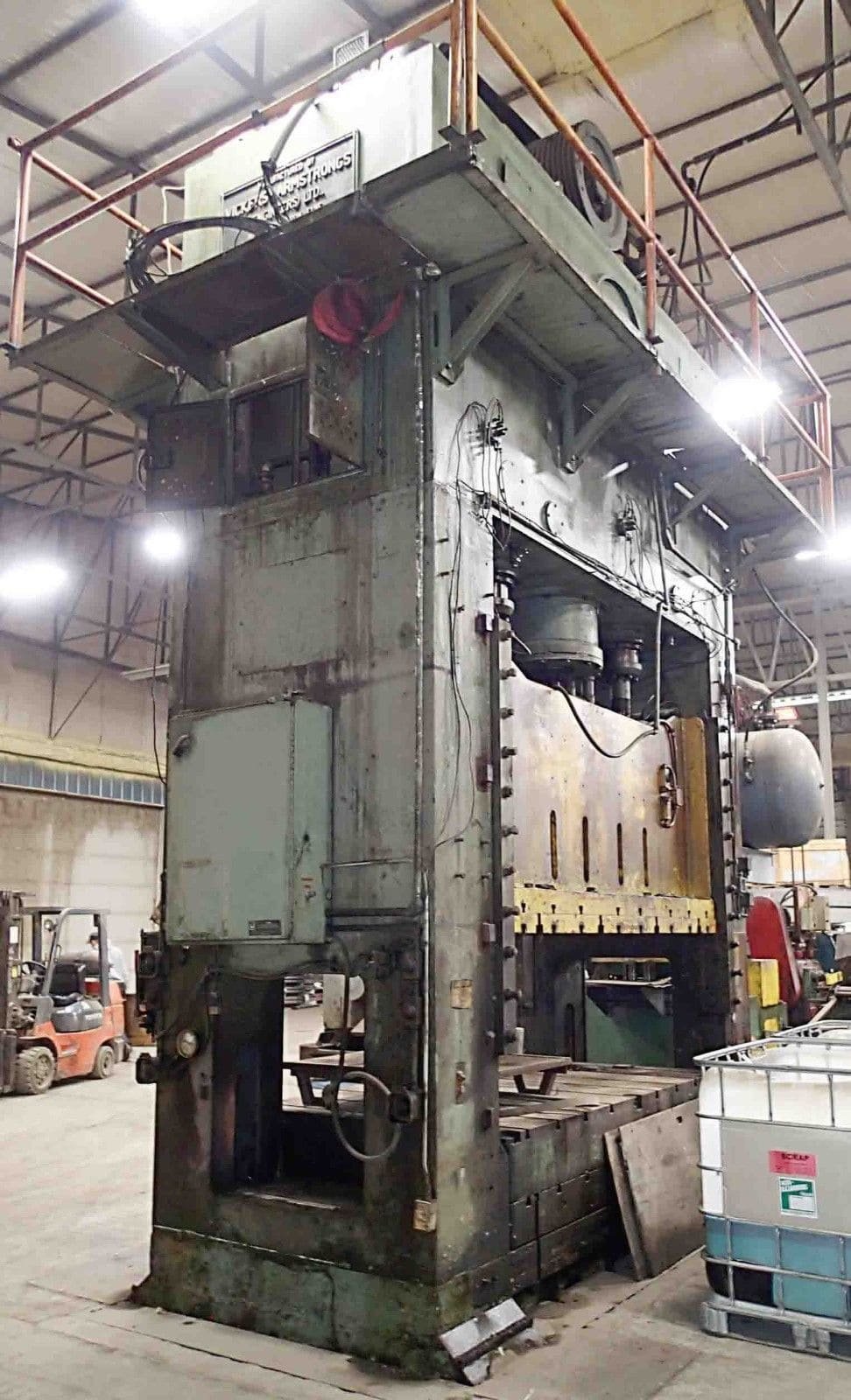 660 Ton British Clearing Model S4-650 108-64 Straight Side Press- 66″ x 108″ Bed, 18″ Stroke, 48″ Shut - Image 10